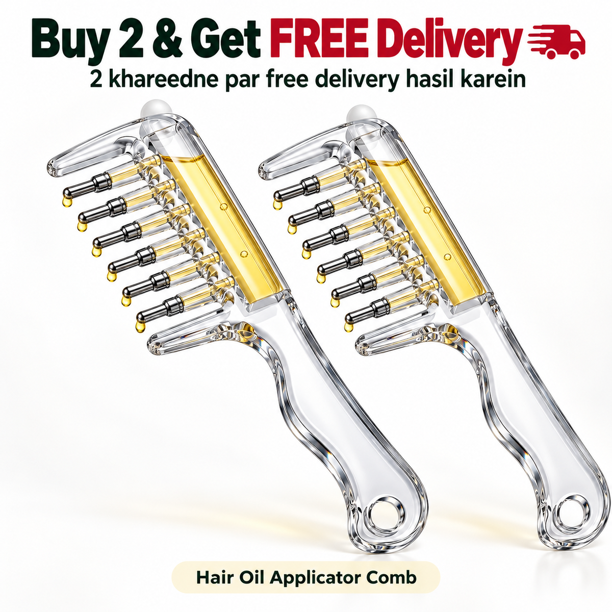 Scalp Oil Applicator Comb