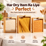 Bamboo Wooden Grain Storage Box
